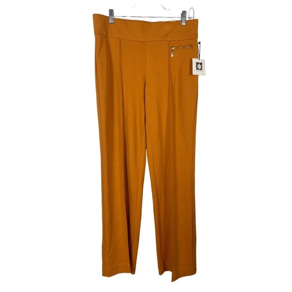 Pants - Elegant Wide Leg Orange Pants